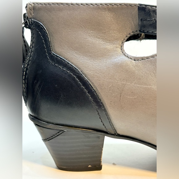 Earth Shoes Serano Mary Jane Heels Black and Gray Women's strappy Ankle Boots - Picture 10 of 15